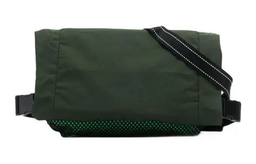 Bottega Veneta Men's Cotton Belt Bag Green