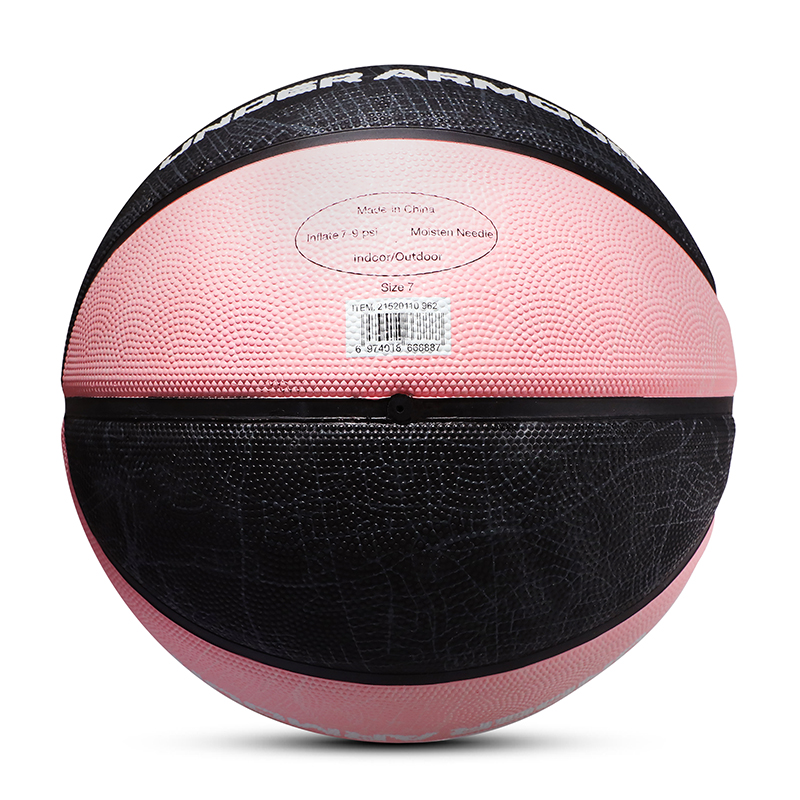 Under Armour Rubber Basketball Pink Black Size 7 Training
