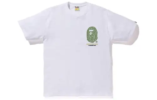 A BATHING APE T Shirts Men's Crew Neck Moderate Straight Fit