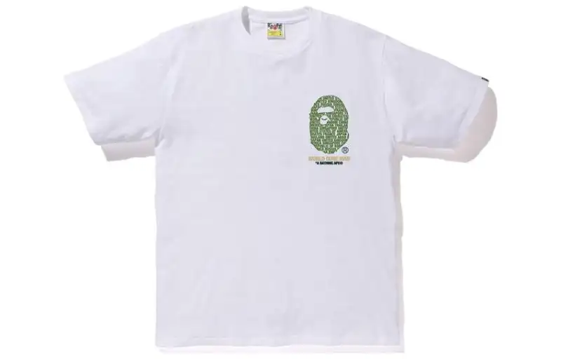 A BATHING APE T Shirts Men's Crew Neck Moderate Straight Fit