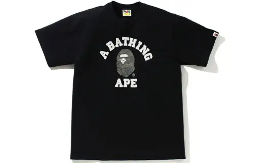 Bape Glass Beads 1st Camo College Tee