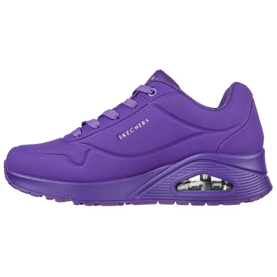 Skechers Uno Night Shades Cushioning Anti Slip And Wear Resistant Low Top Casual Shoes Women's Purple
