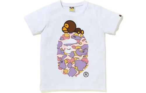 A BATHING APE T Shirts Women's Crew Neck Moderate Straight Fit