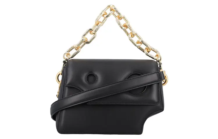 OFF WHITE Burrow Chain Link Detailed Shoulder Bag