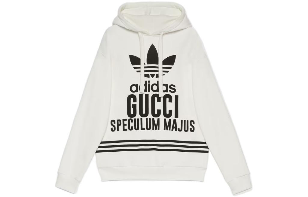 Мужское худи Gucci x adidas originals (белое) — фото 7