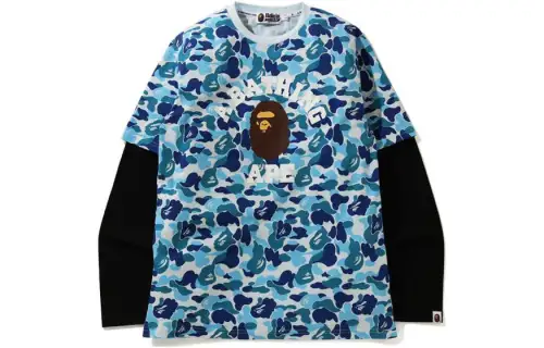 A BATHING APE T Shirts Men's Crew Neck Moderate Straight Fit