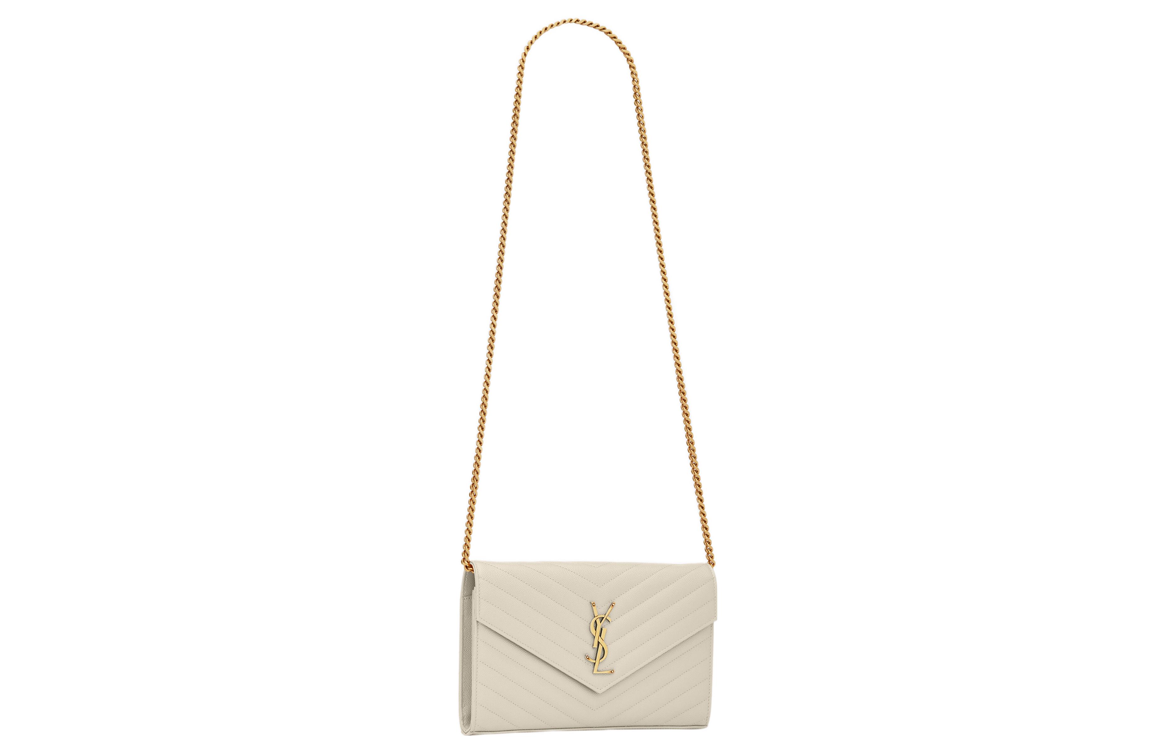 Женская сумка SAINT LAURENT YSL CASSANDRE (белая) — фото 3