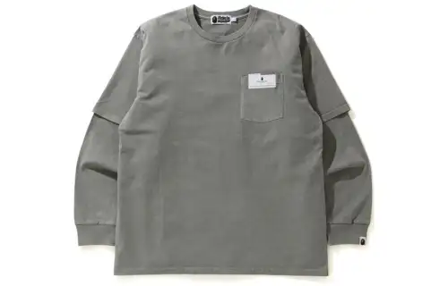 A BATHING APE T Shirts Men's Crew Neck Moderate Mock Two Piece