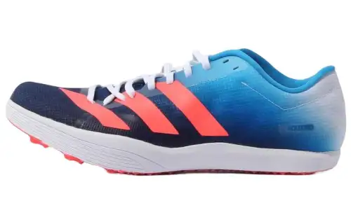 Adidas Adizero Long Jump versatile and comfortable fabric, breathable, lightweight, wear-resistant and non-slip, low-top casual running shoes, same style for men and women, blue