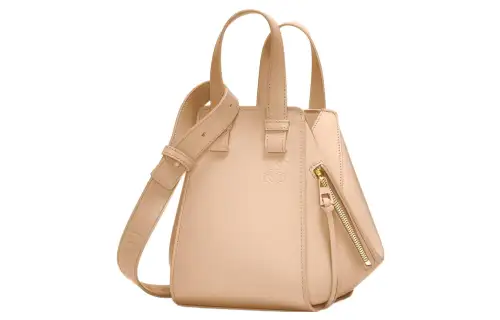 LOEWE Hammock Satin Calfskin Shoulder Bag, Crossbody Bag, Handbag Women's Nude