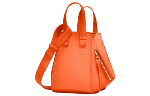LOEWE Hammock Satin Calfskin Shoulder Bag, Crossbody Bag, Handbag Women's Orange