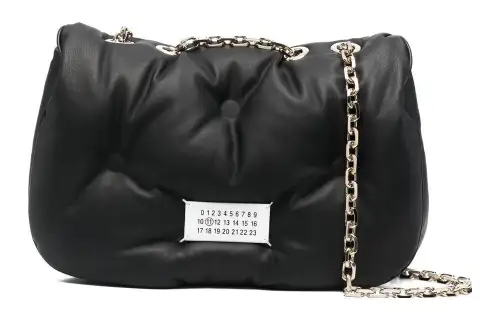 Maison Margiela Leather Shoulder Bag, Crossbody Bag Women's Black