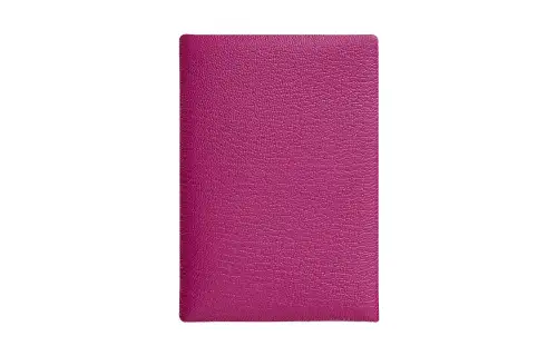 HERMES Calvi Duo Mysore Goat Skin Card Holder Women's 9I Magnolia Mulan Pink
