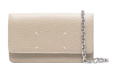 Maison Margiela Calfskin Shoulder Bag, Crossbody Bag Women's Light Umber