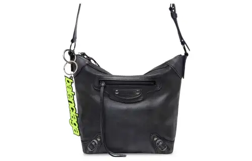 Balenciaga Neo Classic Worn Calfskin Hobo Bag, Crossbody Handbag, Shoulder Bag Women's Dark Blue