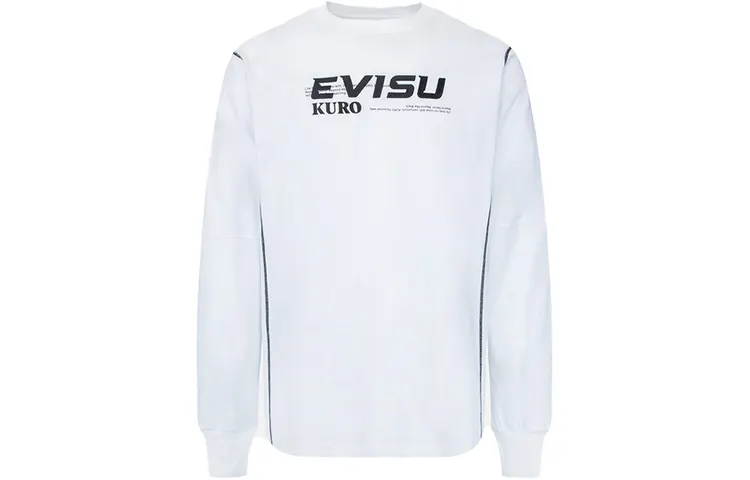 EVISU T Shirts Men's Crew Neck Moderate Straight Fit