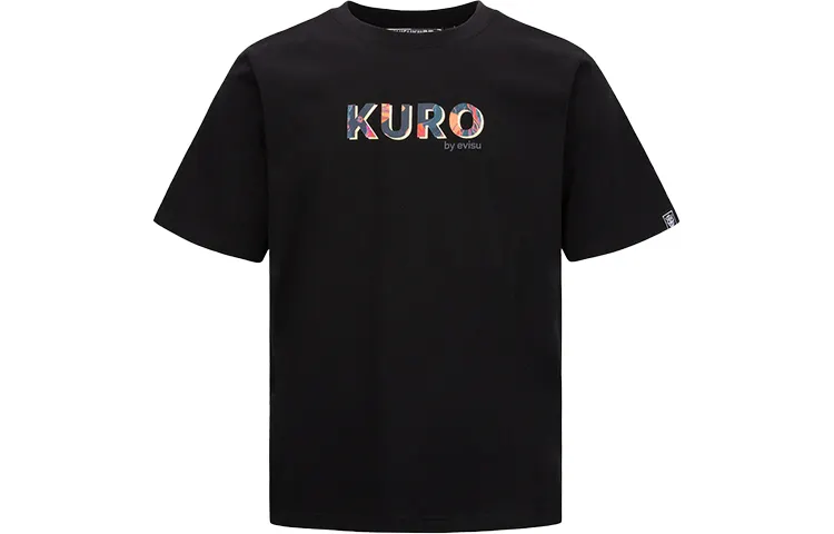 EVISU T Shirts Men's Crew Neck Moderate Straight Fit