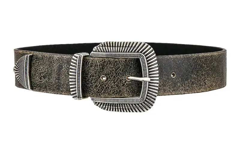 Golden Goose Individual Minimalist Style Pattern, Pin Buckle Belt Unisex Black