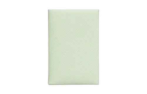 HERMES Calvi Cow Leather Card Holder Women's 0S Vert Fizz Bubble Green