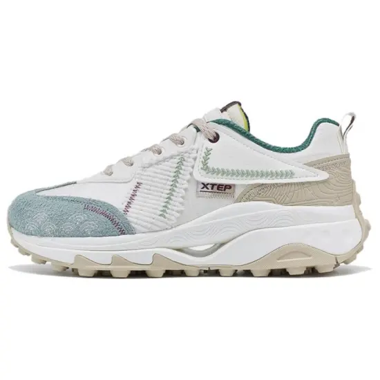 XTEP Casual Shoes Women's Low-Top Sail White/Cat Eye Gray