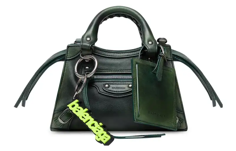 Balenciaga Neo Classic Calfskin Shoulder Bag, Crossbody Bag, Handbag Mini Women's Dark Green