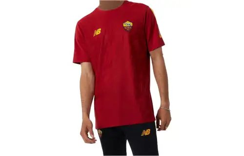 New Balance T Shirts Men's Red Crew Neck Moderate Other