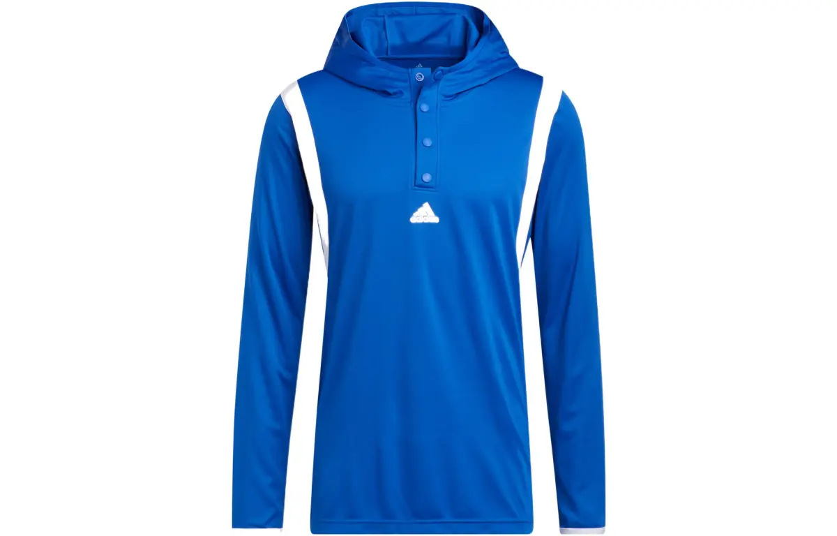Adidas T-Shirts Men's Blue Hooded (Non-detachable) Moderate