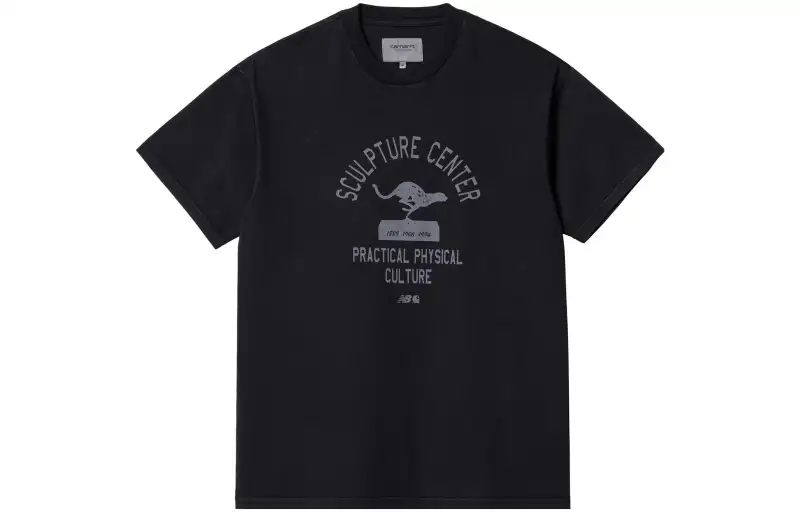 New Balance New Balance X Carhartt WIP T Shirts Men's Black Crew Neck Moderate Straight Fit