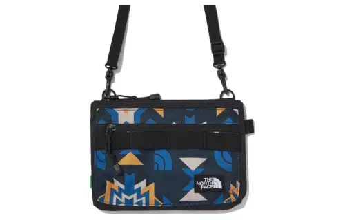 THE NORTH FACE 0.5L Cross Bag, Crossbody Bag, Shoulder Bag, Outdoor Bag Polyester Blue Floral Men's