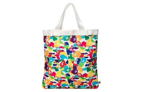 A BATHING APE Polyester Tote Bag, Shopping Bag, Shoulder Bag, Handbag Regular Women's Multicolor Camouflage