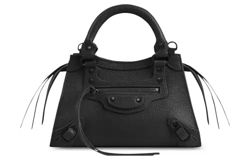 Balenciaga Neo Classic Grain Calfskin Shoulder Bag, Crossbody Bag, Handbag Mini Women's Black