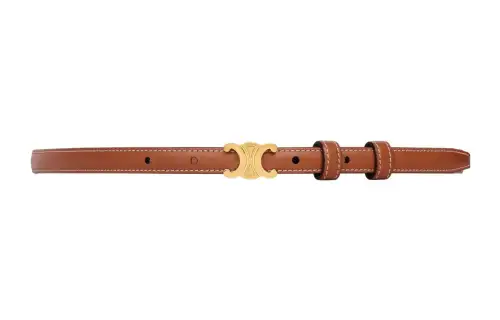 CELINE Teen Triomphe Belt In Natural Calfskin