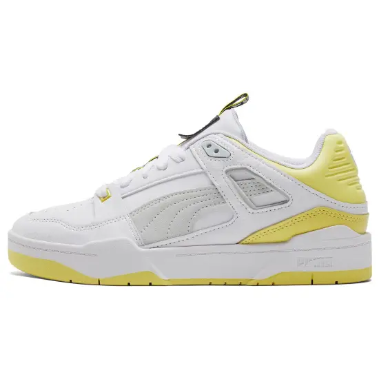 PUMA Slipstream Skateboarding Shoes Unisex Low-top White/yellow