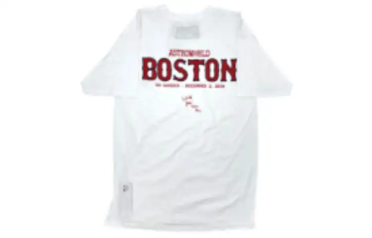 Travis Scott T Shirts Men's White Crew Neck Moderate Straight Fit