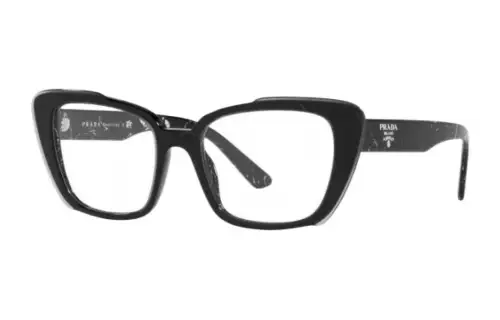 PRADA Plastic Butterfly Eyeglass Frames Women's Black