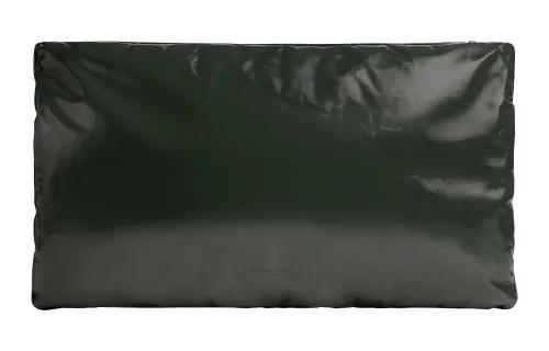 Bottega Veneta Cow Leather Pillow Bag Clutch Large Men's Dark Green