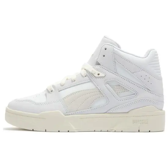 PUMA Slipstream Skateboarding Shoes Unisex Mid-top Beige/White