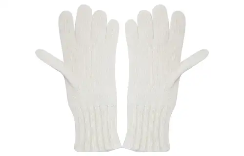 Loro Piana Knit Gloves Women's White