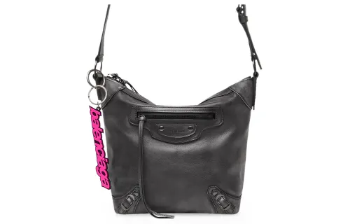 Balenciaga Neo Classic Worn Calfskin Hobo Bag, Crossbody Bag, Shoulder Bag Women's Black