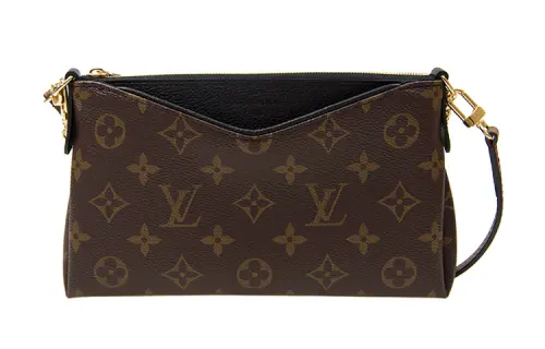 LOUIS VUITTON Pallas Cow Leather Portable Crossbody Bag, Shoulder Bag Regular Women's Brown