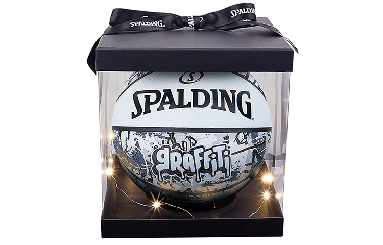 SPALDING Graffiti China Mainland Version Basketball Gray White Size 7 Training Unisex
