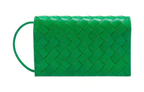Bottega Veneta Intrecciato Strapped Wallet