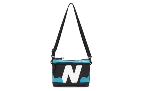 New Balance Synthetic Leather Sports Bag, Shoulder Bag, Crossbody Bag Unisex Black
