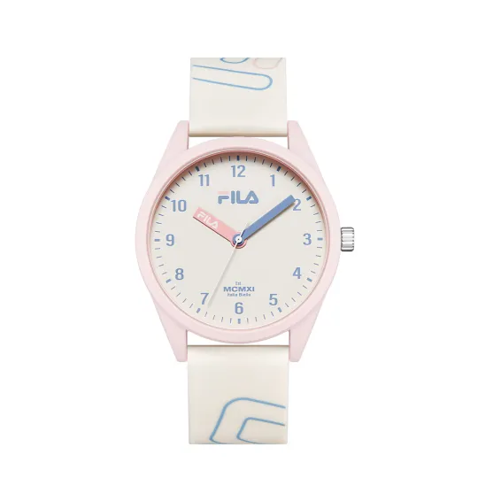 FILA 6463 Wrist Watches Quartz Movement Silicone Strap 43mm White Dial Unisex