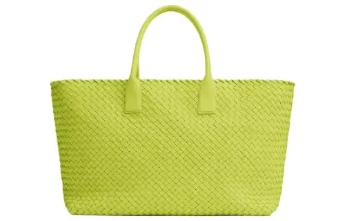 Bottega Veneta Cabat Sheepskin Tote Bag, Shopping Bag, Shoulder Bag, Handbag Large Women's Bright Green