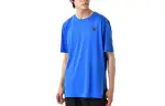 New Balance T Shirts Men's Blue Crew Neck Thin Straight Fit
