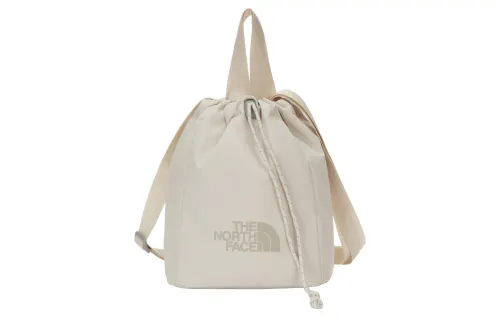 THE NORTH FACE 5.3L Bucket Bag, Portable Crossbody Bag, Shoulder Bag, Outdoor Bag Polyester Ecru Unisex