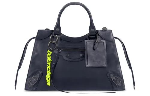 Balenciaga Neo Classic Calfskin Shoulder Bag, Crossbody Bag, Handbag Women's Dark Blue