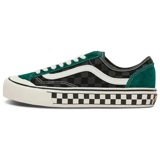 Vans Style 136 Skateboarding Shoes Unisex Low-top Green