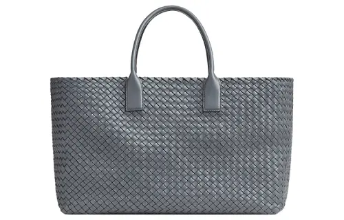 Bottega Veneta Sheepskin Tote Bag, Shopping Bag, Handbag Large Women's Gray